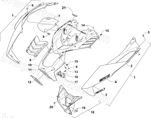 HOOD ASSEMBLY diagram