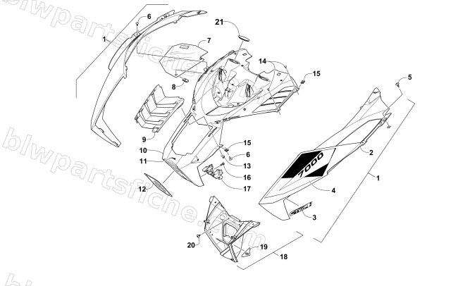 HOOD ASSEMBLY diagram