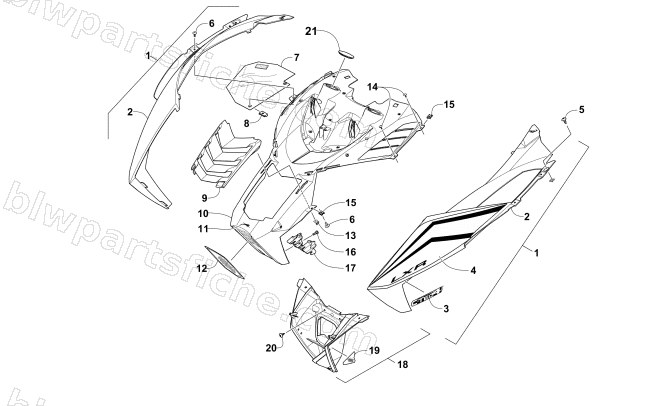 HOOD ASSEMBLY diagram