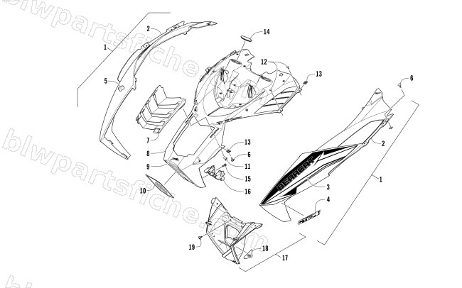 HOOD ASSEMBLY diagram