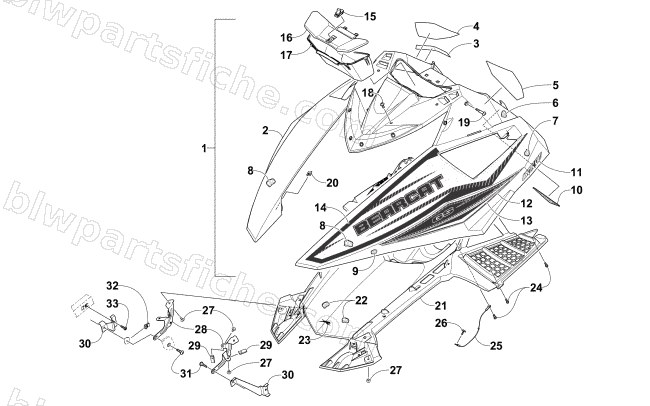 HOOD ASSEMBLY diagram