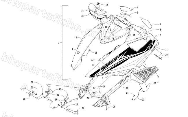 HOOD ASSEMBLY diagram