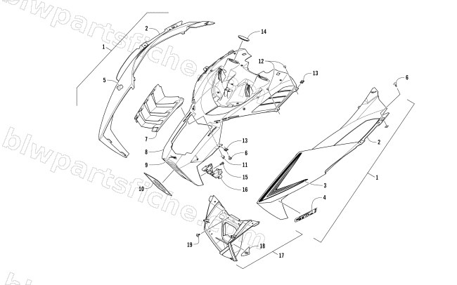 HOOD ASSEMBLY diagram