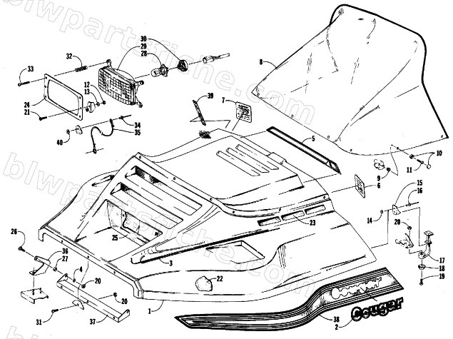 HOOD ASSEMBLY diagram