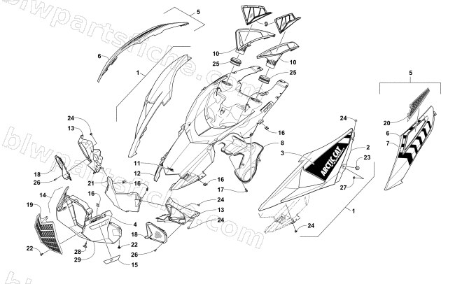 HOOD ASSEMBLY diagram