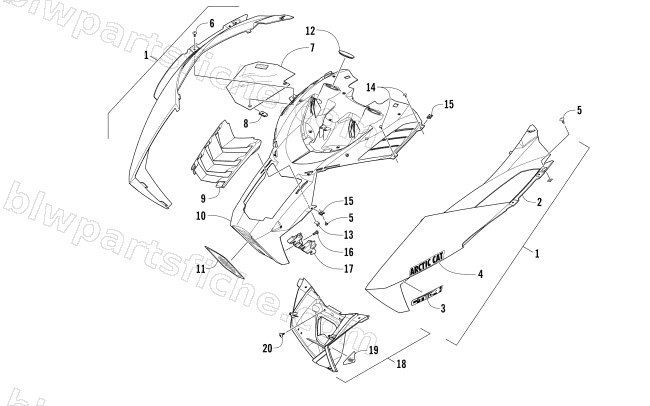HOOD ASSEMBLY diagram