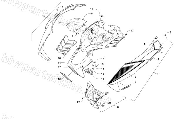 HOOD ASSEMBLY diagram