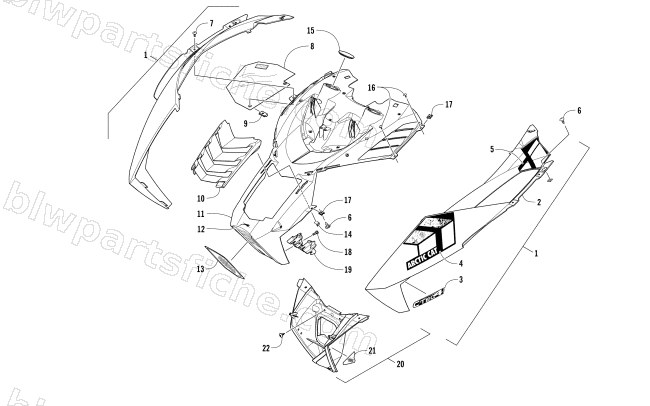 HOOD ASSEMBLY diagram