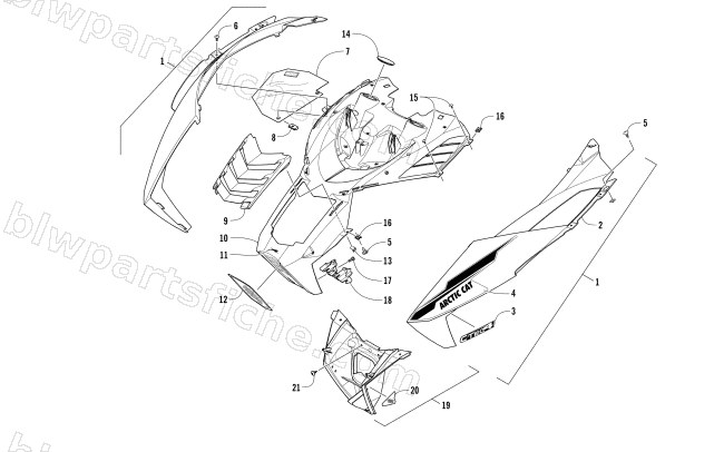 HOOD ASSEMBLY diagram