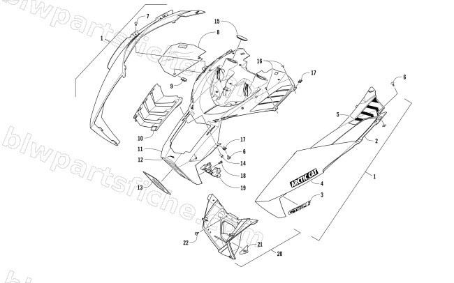 HOOD ASSEMBLY diagram
