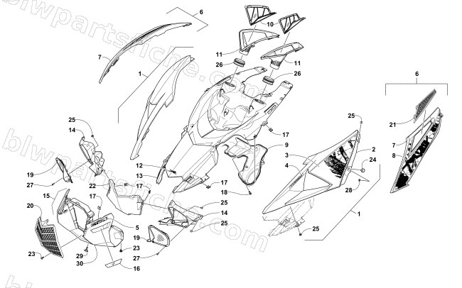 HOOD ASSEMBLY diagram