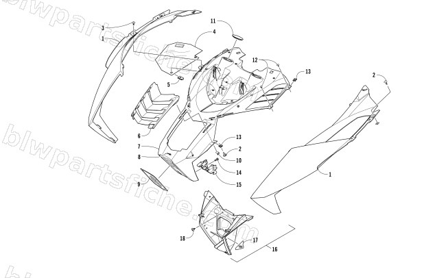 HOOD ASSEMBLY diagram