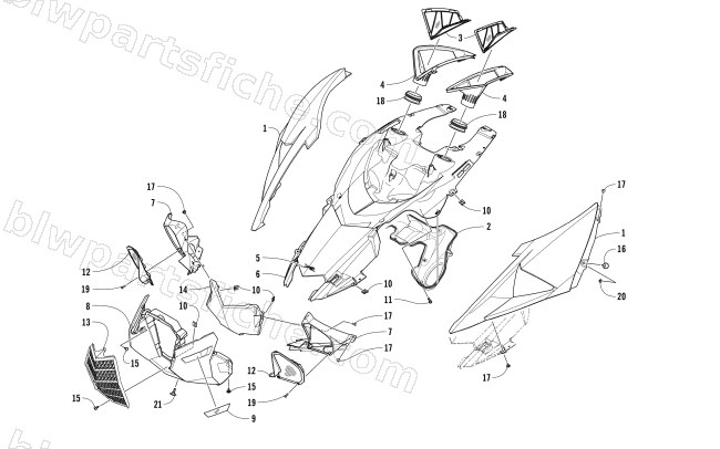 HOOD ASSEMBLY diagram