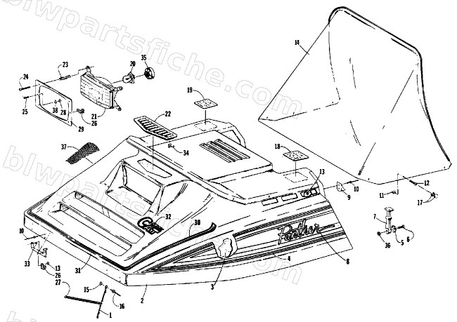 HOOD ASSEMBLY diagram