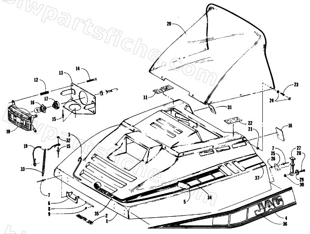 HOOD ASSEMBLY diagram