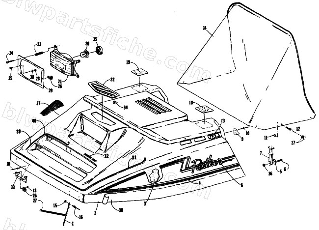 HOOD ASSEMBLY diagram
