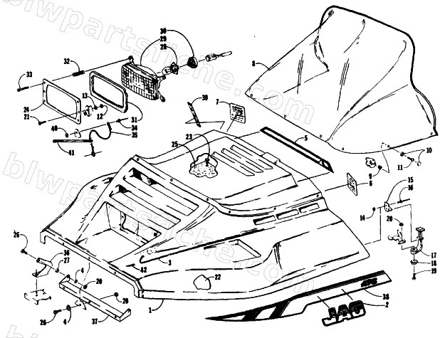 HOOD ASSEMBLY diagram