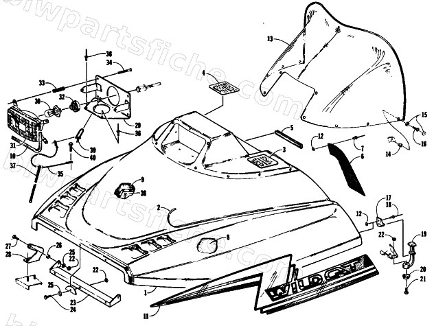 HOOD ASSEMBLY diagram