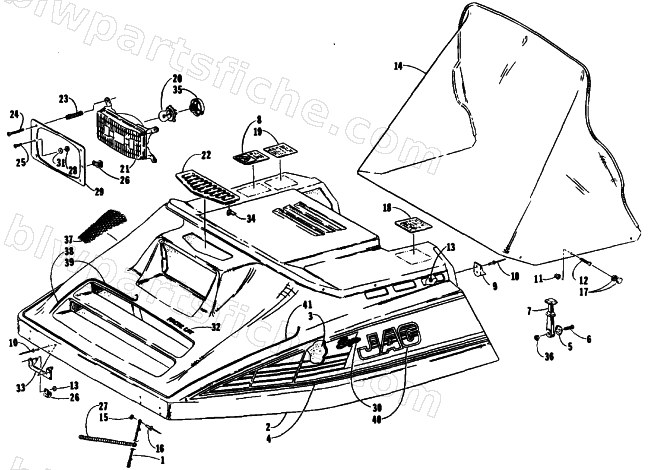 HOOD ASSEMBLY diagram