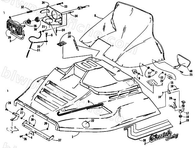 HOOD ASSEMBLY diagram