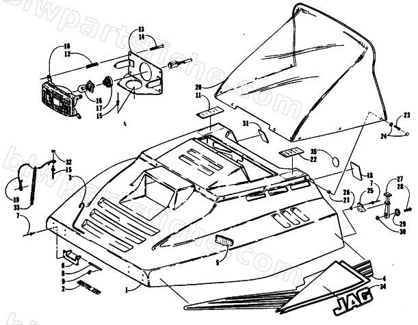 HOOD ASSEMBLY diagram