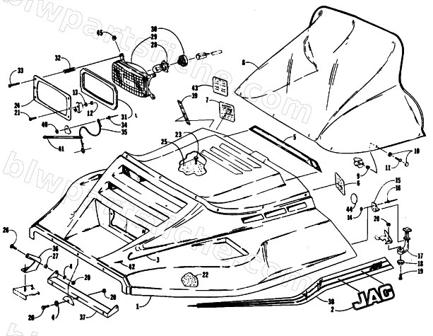 HOOD ASSEMBLY diagram