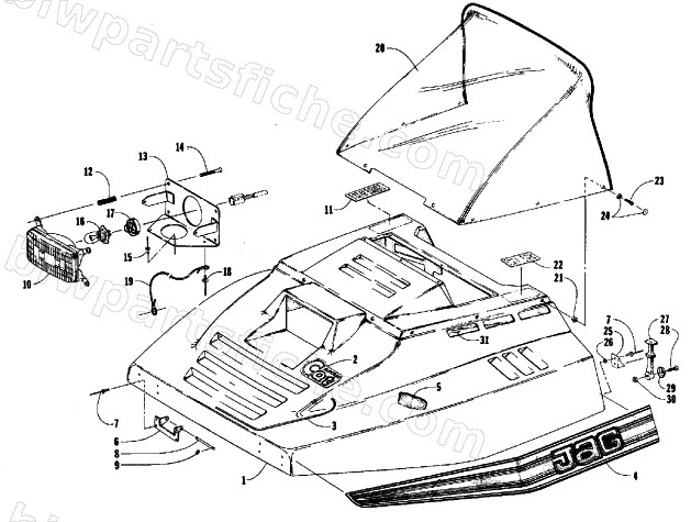 HOOD ASSEMBLY diagram