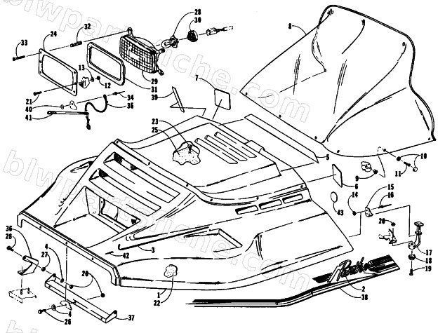 HOOD ASSEMBLY diagram