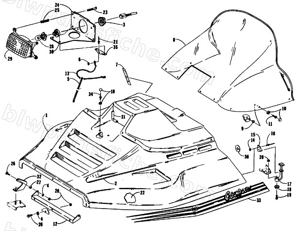 HOOD ASSEMBLY diagram