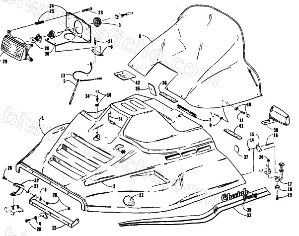 HOOD ASSEMBLY diagram