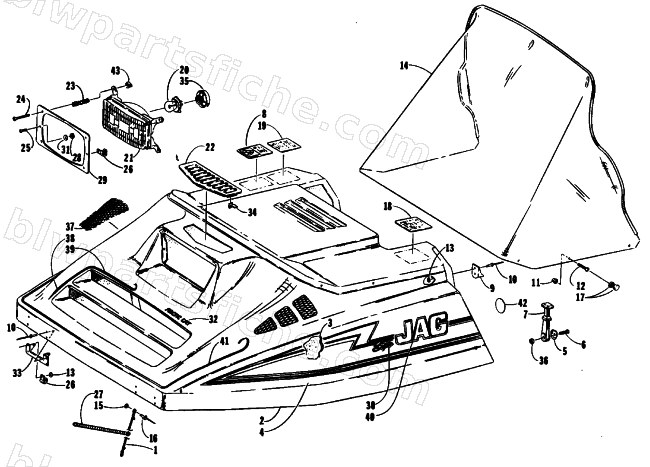 HOOD ASSEMBLY diagram