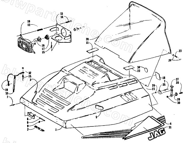 HOOD ASSEMBLY diagram