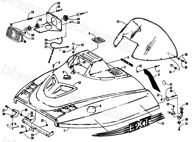 HOOD ASSEMBLY diagram