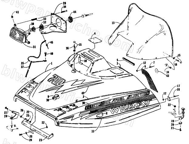 HOOD ASSEMBLY diagram