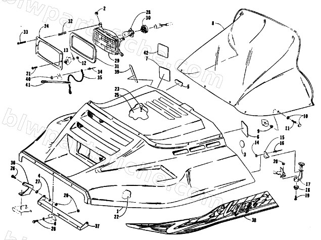 HOOD ASSEMBLY diagram