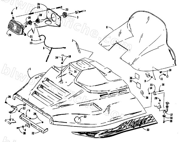HOOD ASSEMBLY diagram