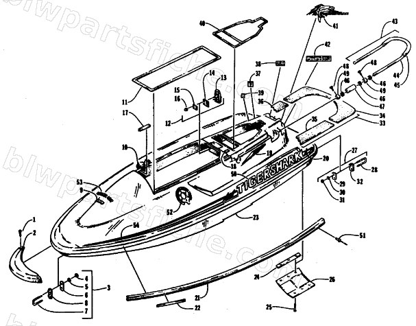 HULL AND DECK ASSEMBLY diagram