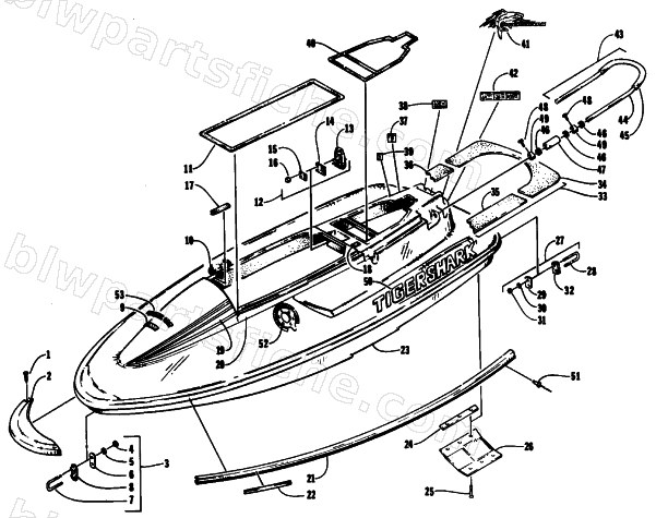 HULL AND DECK ASSEMBLY diagram