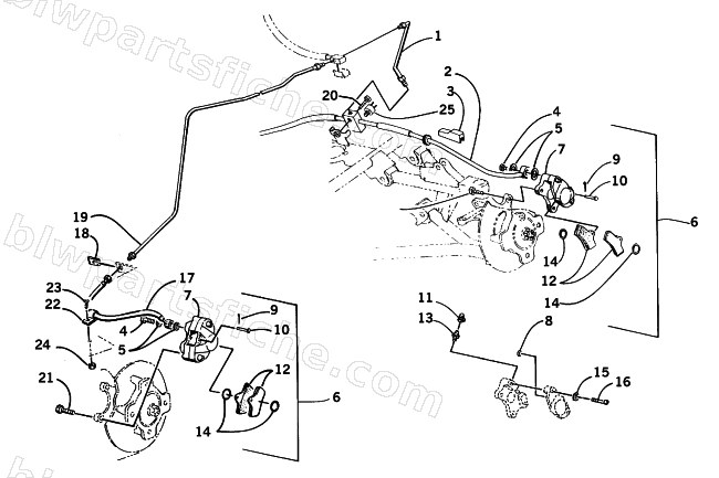 HYDRAULIC BRAKE ASSEMBLY diagram