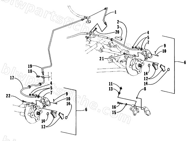 HYDRAULIC BRAKE ASSEMBLY diagram