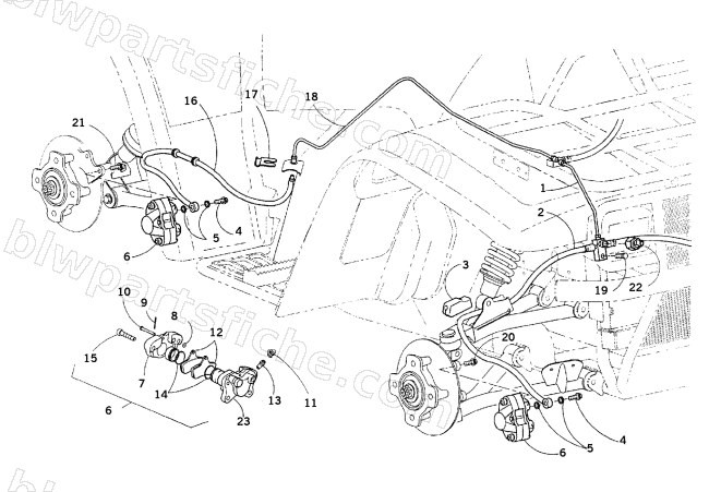 HYDRAULIC BRAKE ASSEMBLY diagram