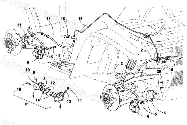 HYDRAULIC BRAKE ASSEMBLY diagram