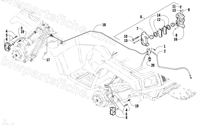 HYDRAULIC BRAKE ASSEMBLY diagram