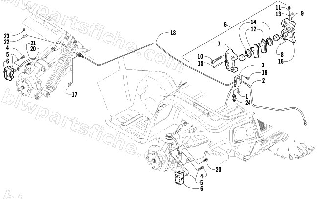 HYDRAULIC BRAKE ASSEMBLY diagram