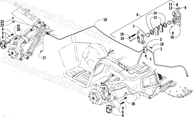 HYDRAULIC BRAKE ASSEMBLY diagram