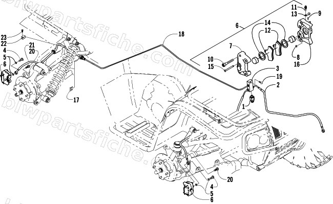HYDRAULIC BRAKE ASSEMBLY diagram