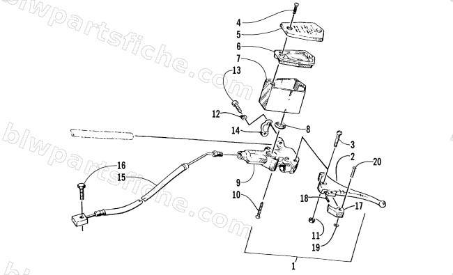 HYDRAULIC BRAKE CONTROL ASSEMBLY diagram