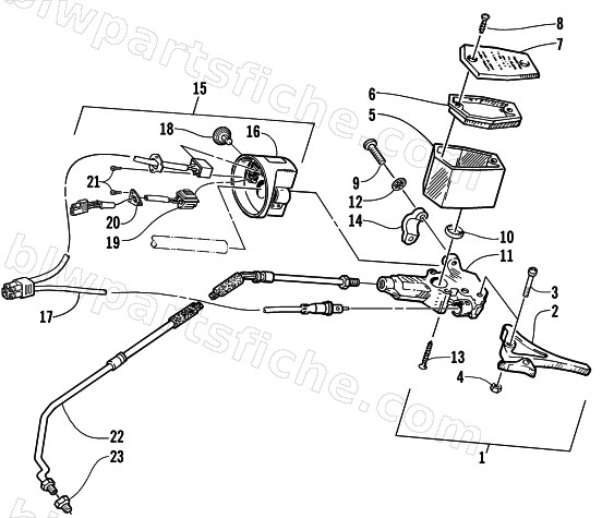 HYDRAULIC BRAKE CONTROL ASSEMBLY diagram