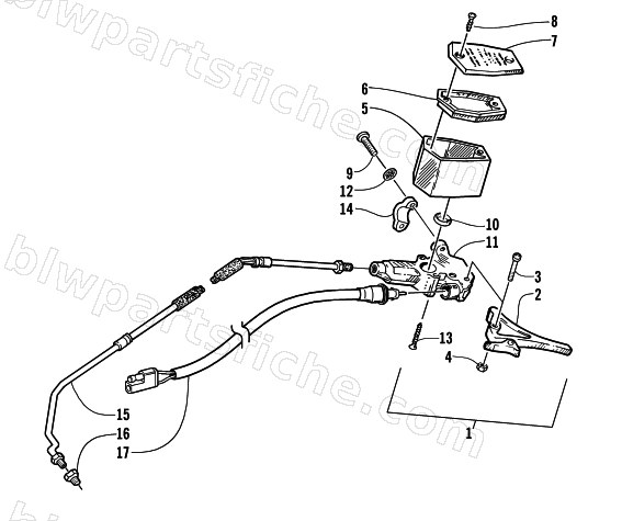 HYDRAULIC BRAKE CONTROL ASSEMBLY diagram
