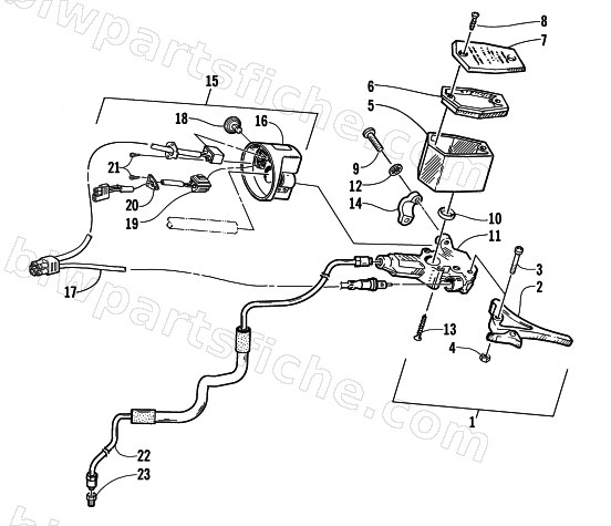 HYDRAULIC BRAKE CONTROL ASSEMBLY diagram